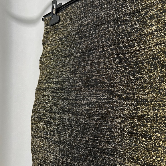 Black and Gold Shimmer Tube Skirt - Picture 3 of 7